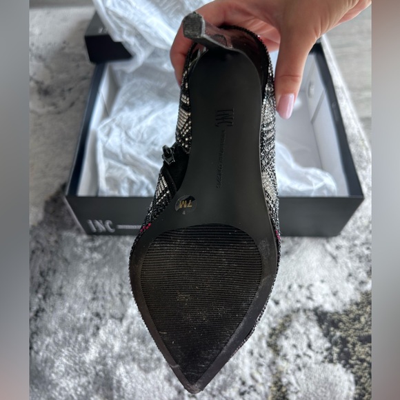 INC Reid’s Plaid Rhinestone Ankle Heeled Boots - Picture 11 of 11